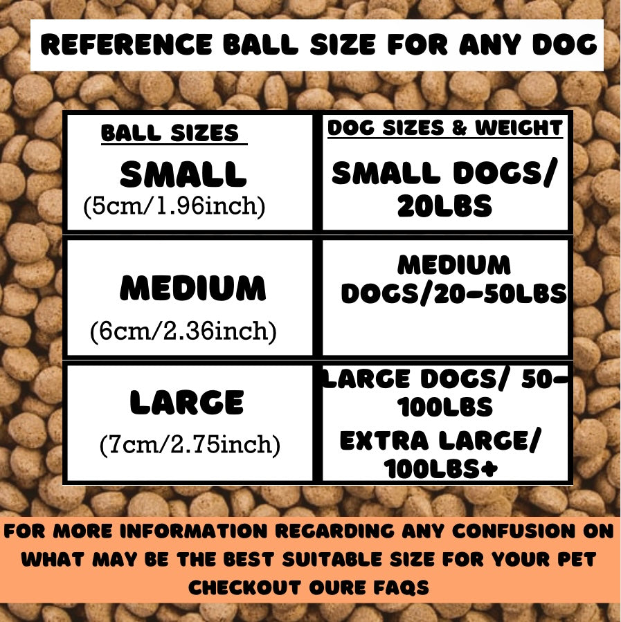 ChewyPupBall - Teeth Cleansing Rubber Ball Toy For Dogs & Cats
