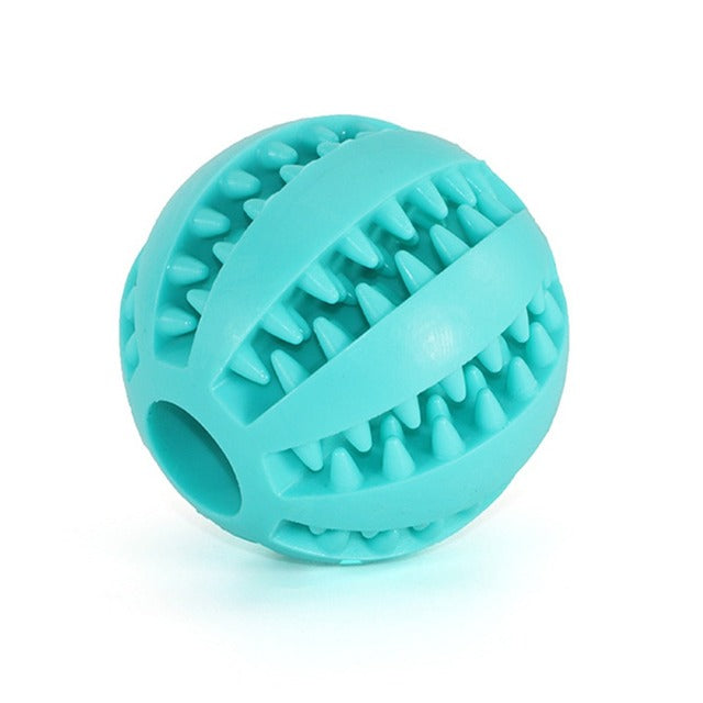 ChewyPupBall - Teeth Cleansing Rubber Ball Toy For Dogs & Cats