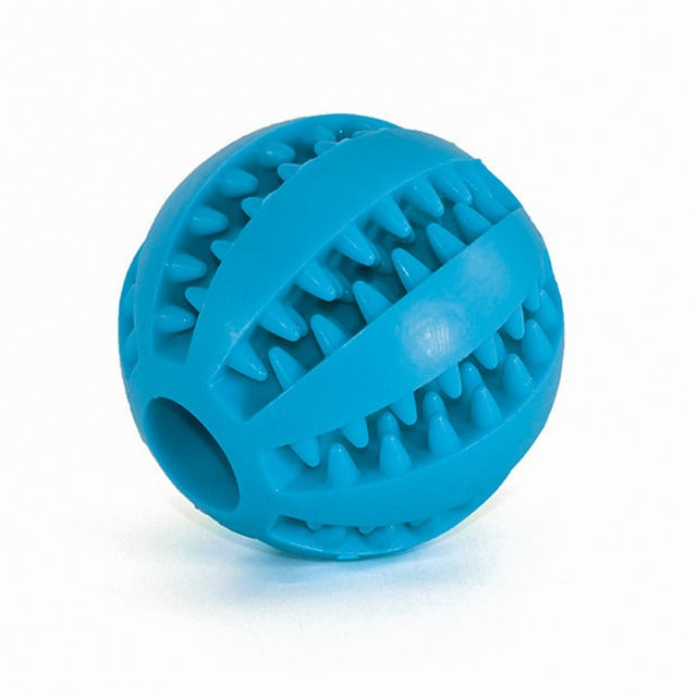 ChewyPupBall - Teeth Cleansing Rubber Ball Toy For Dogs & Cats