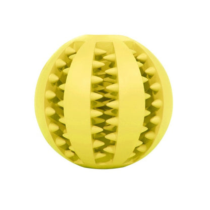 ChewyPupBall - Teeth Cleansing Rubber Ball Toy For Dogs & Cats