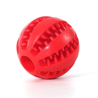 ChewyPupBall - Teeth Cleansing Rubber Ball Toy For Dogs & Cats