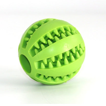 ChewyPupBall - Teeth Cleansing Rubber Ball Toy For Dogs & Cats